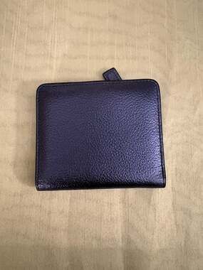 ITSLIFE Women's RFID Blocking Compact Bifold Leather Wallet with Zipper Pocket N